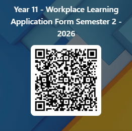 Year 11 - Workplace Learning Application Form Semester 2 - 2026